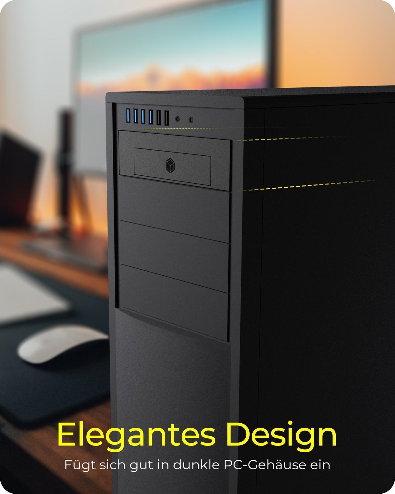 Einbaumrahmen für 3x HDD/SSD für 1x 5.25" Schacht