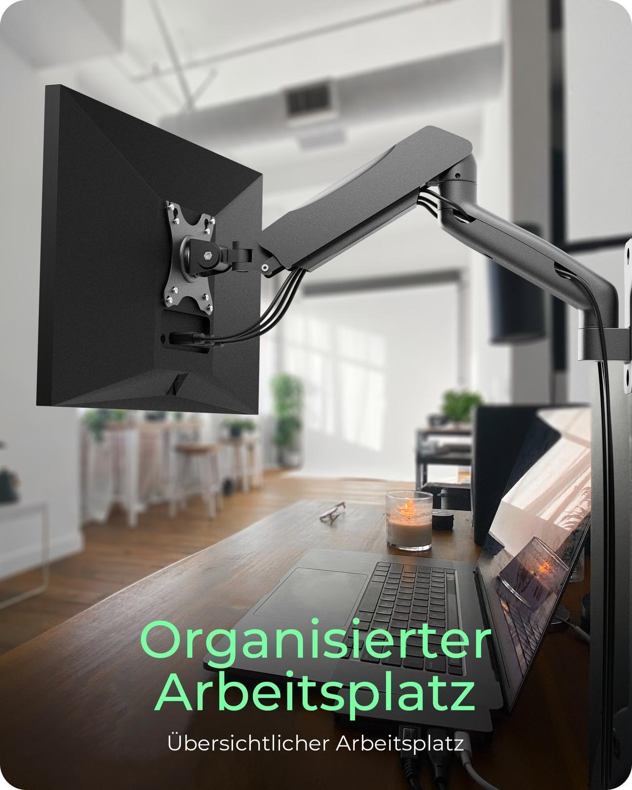 Monitorarm mit Wandhalterung für einen Monitor