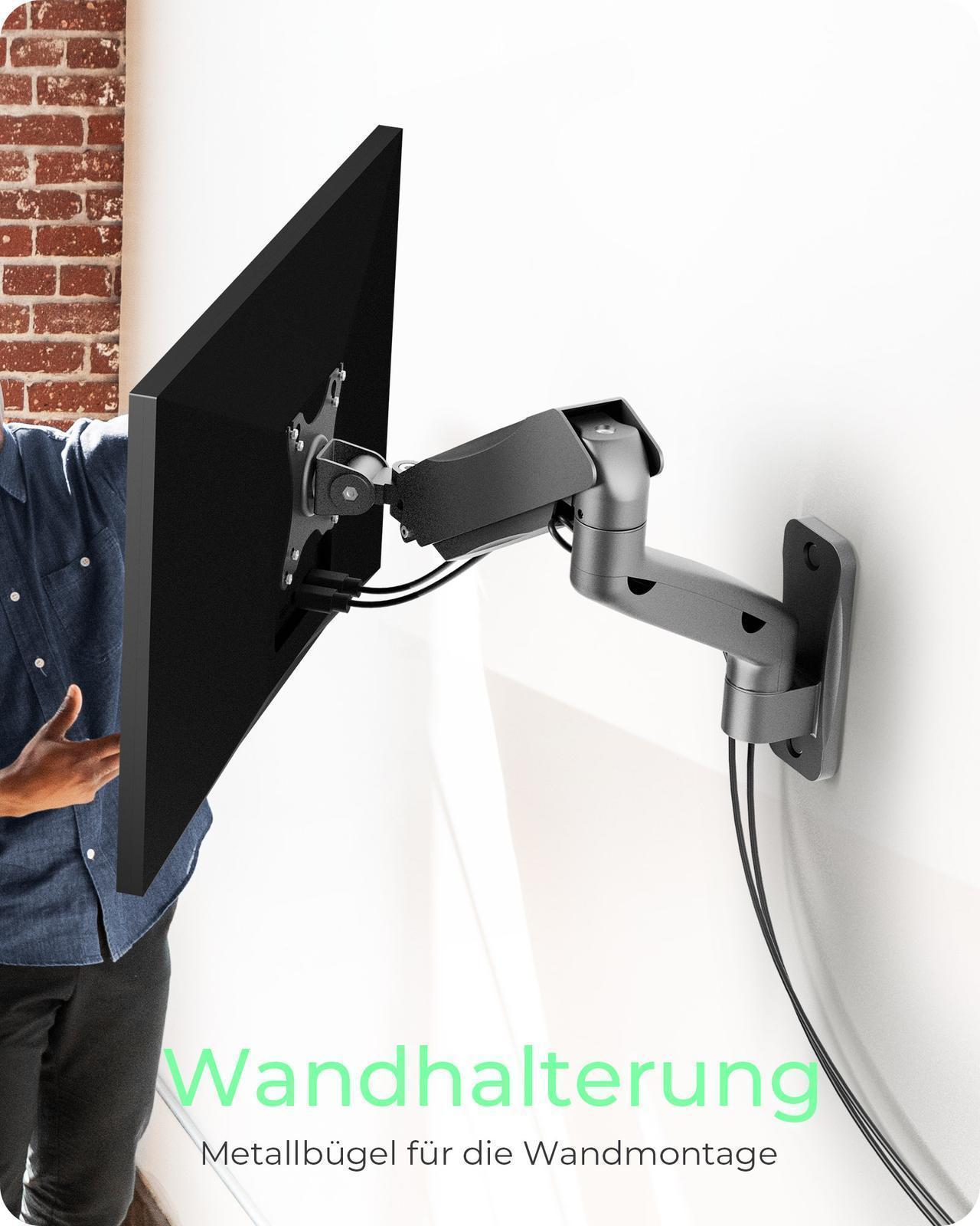 Monitorarm mit Wandhalterung für einen Monitor