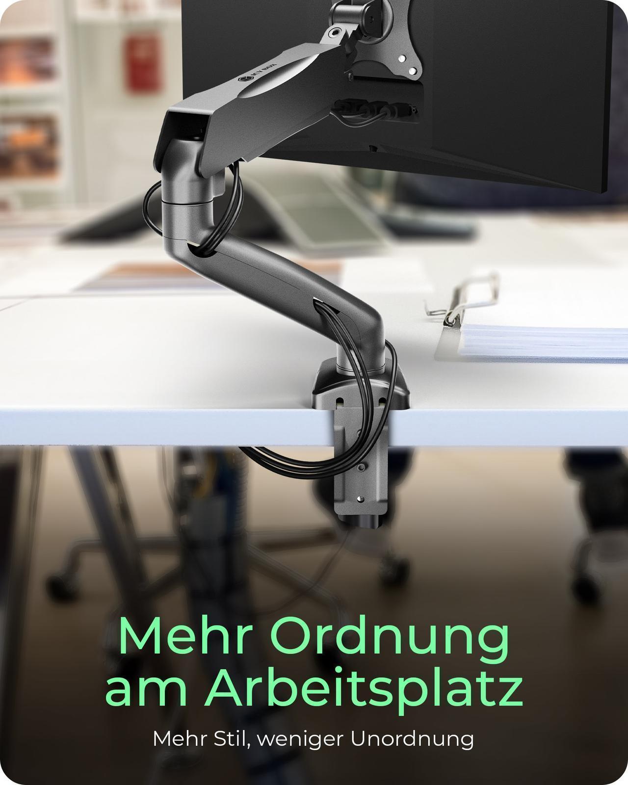 Einfacher Monitorarm Tischmontage