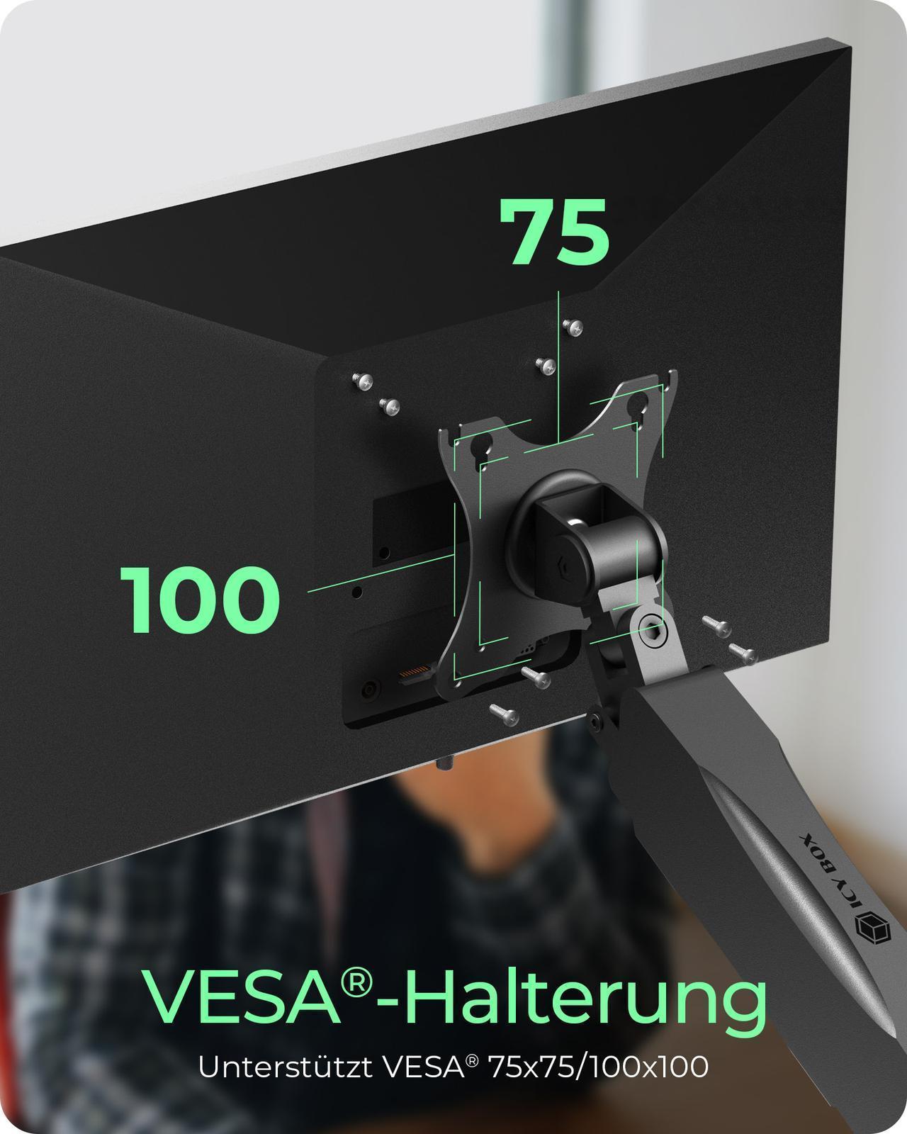 Einfacher Monitorarm Tischmontage