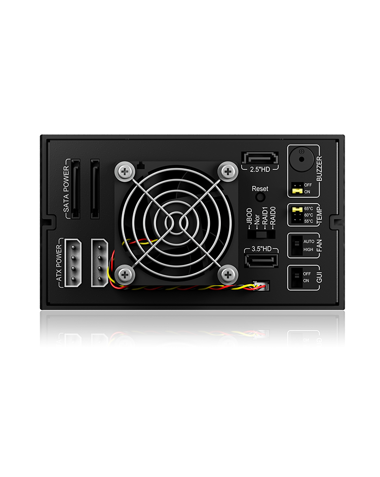 Backplane für 3x HDD/SSD für 2x 5,25" Schacht mit Schloss