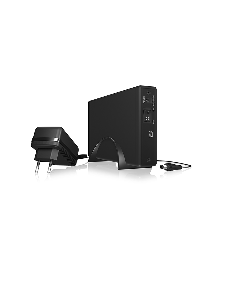 Gehäuse für 1x HDD mit USB 3.1 (Gen 2) Type-C® Anschluss und LED Ring