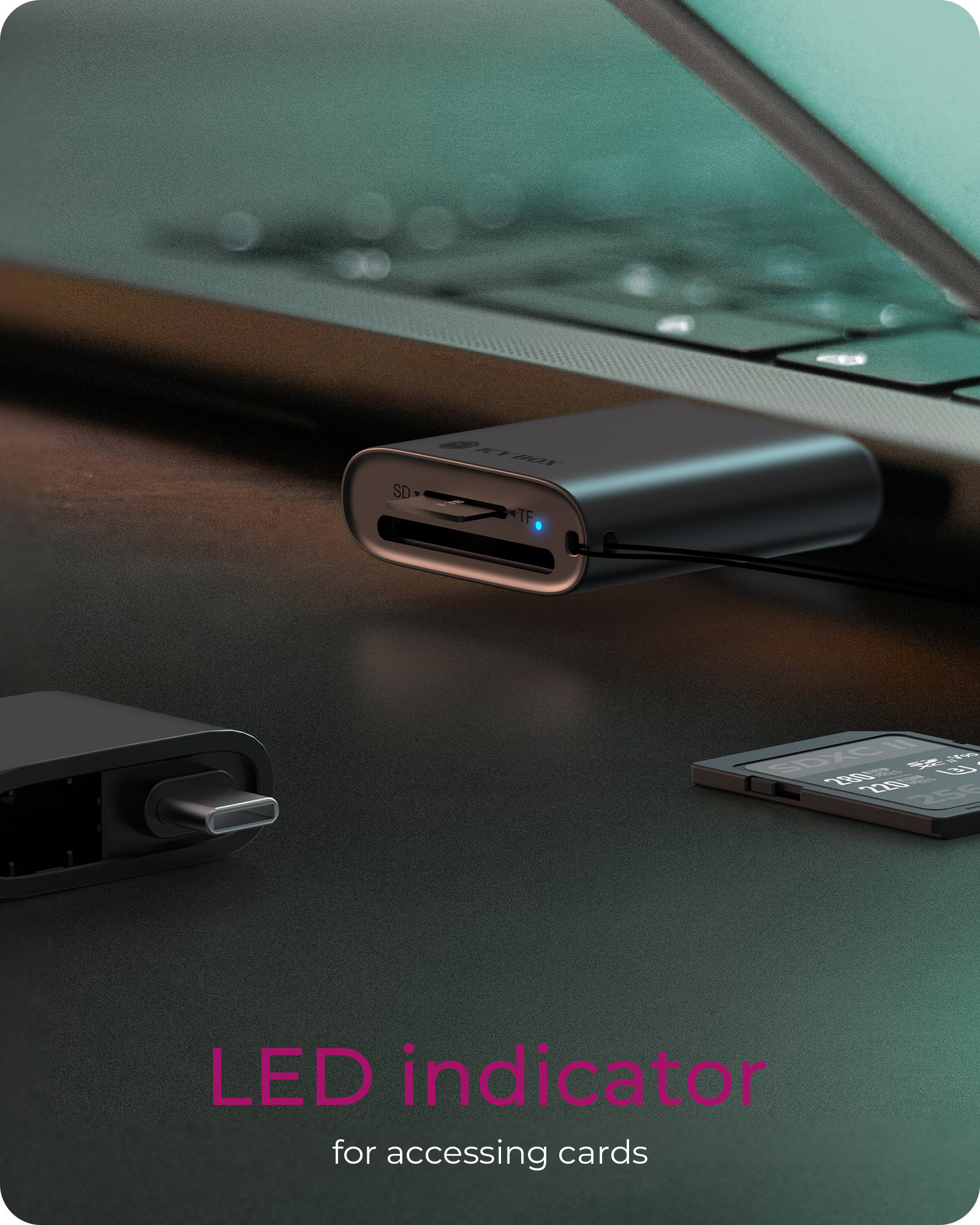 2-in-1 Kartenleser über USB Type-A & USB Type-C® Schnittstelle