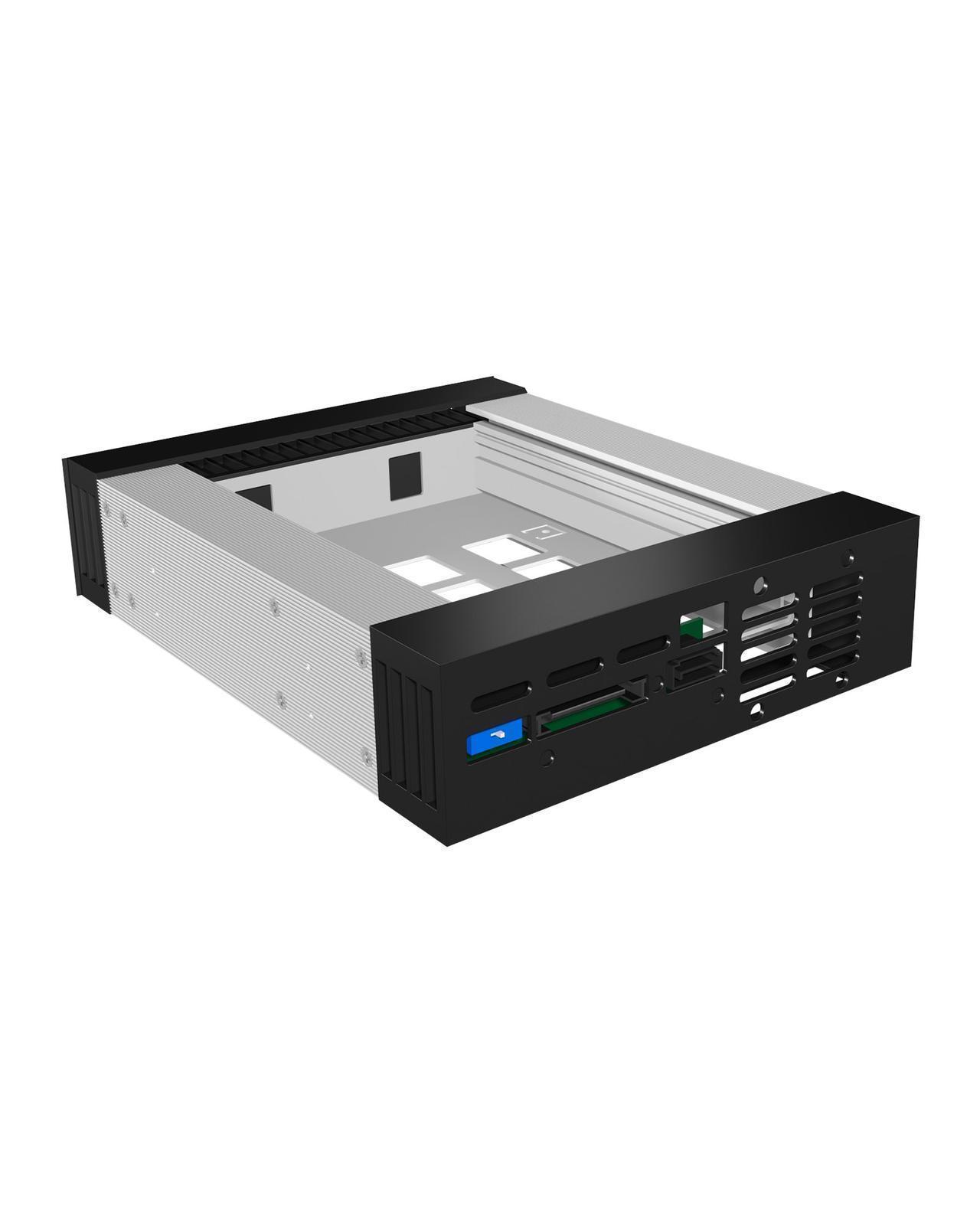 Wechselrahmen für 1x HDD/SSD für 1x 5.25" Schacht mit Schloss