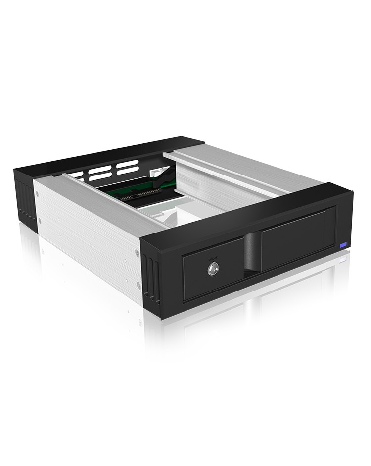 Wechselrahmen für 1x HDD für 1x 5,25" Schacht mit Schloss