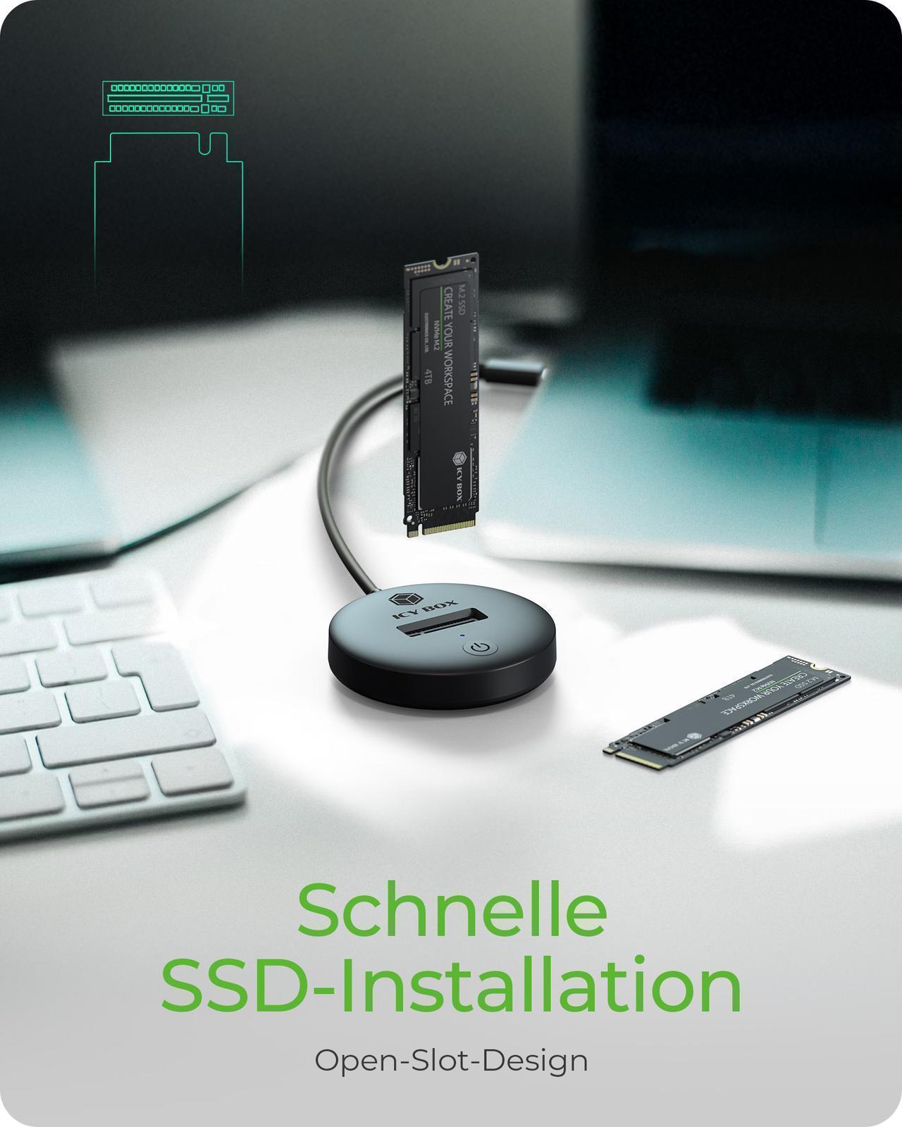 DockingStation für NVMe & SATA M.2 SSD