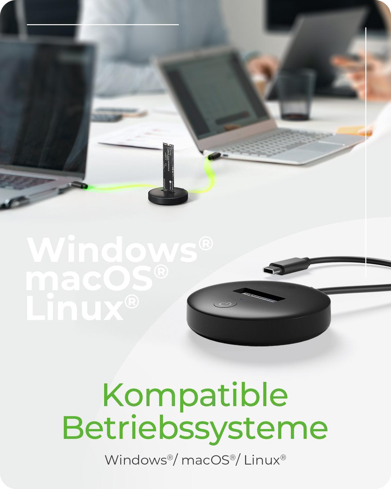 DockingStation für NVMe & SATA M.2 SSD