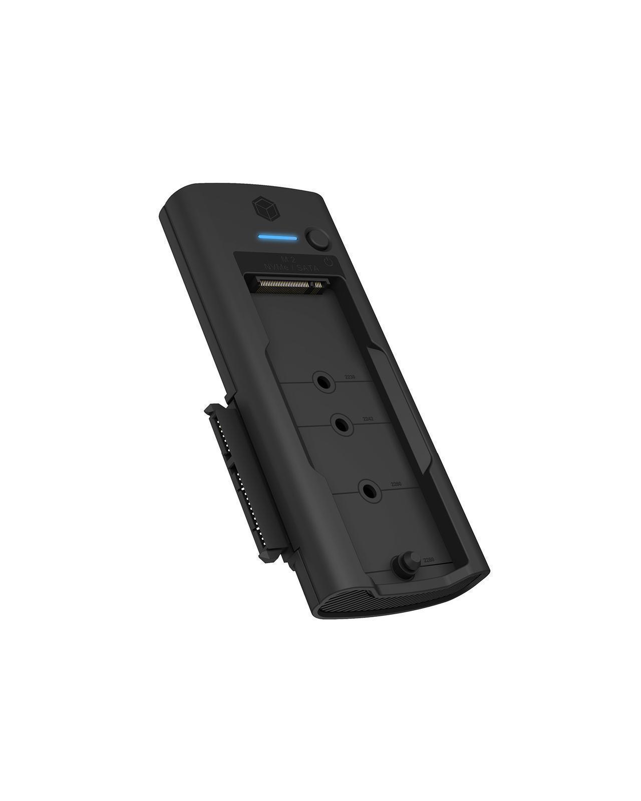 DockingStation for NVMe M.2 SSD and SATA drive with USB Type-C® to Type-C®/Type-A combo cable