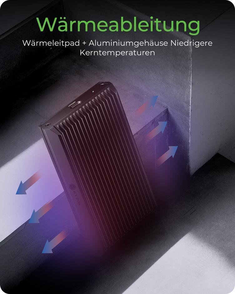 M.2 NVMe Gehäuse mit USB4® Technologie