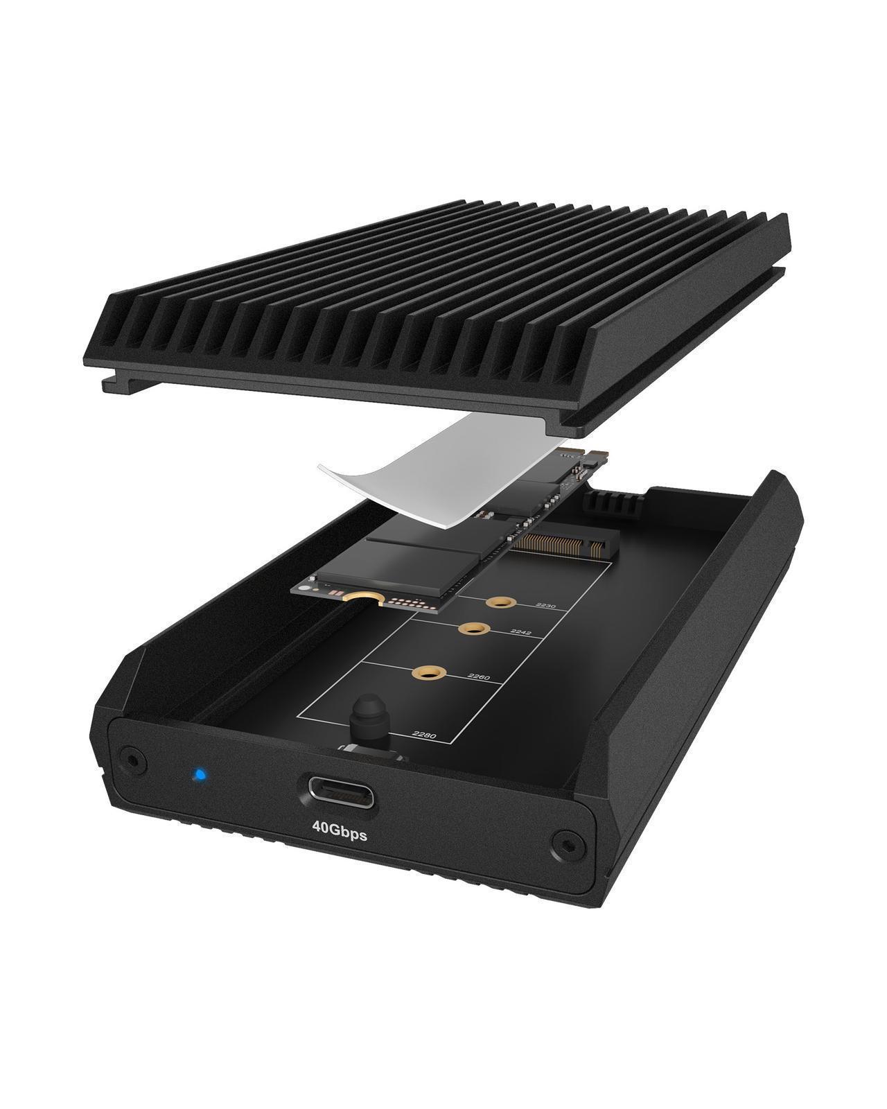 M.2 NVMe Gehäuse mit USB4® Technologie