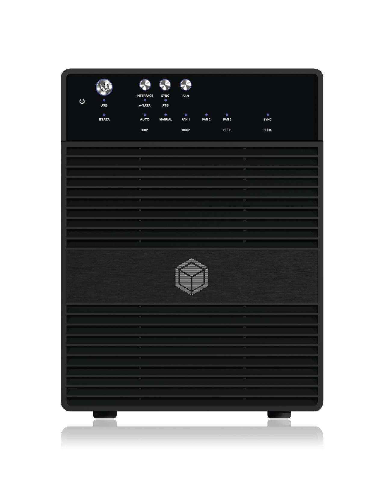 SINGLE Gehäuse für 4x HDD mit USB 3.0 Type-A Anschluss und Lüfter