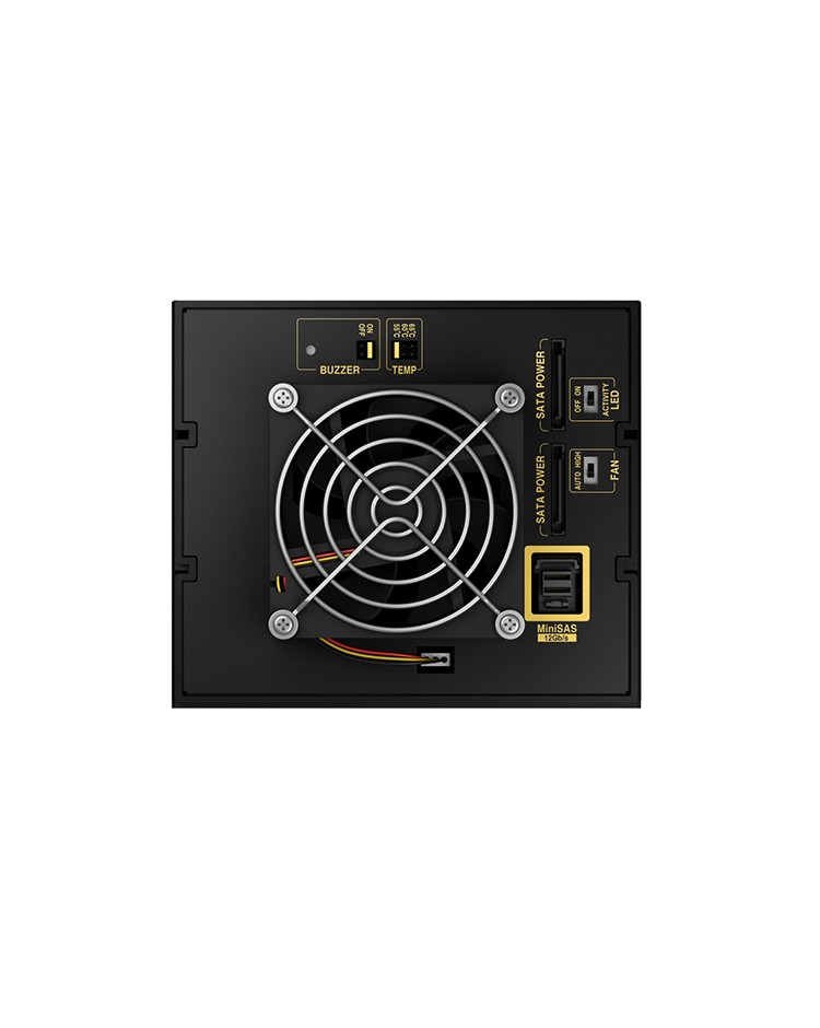 Backplane für 4x HDD für 3x 5,25" Schacht mit Schloss und Lüfter