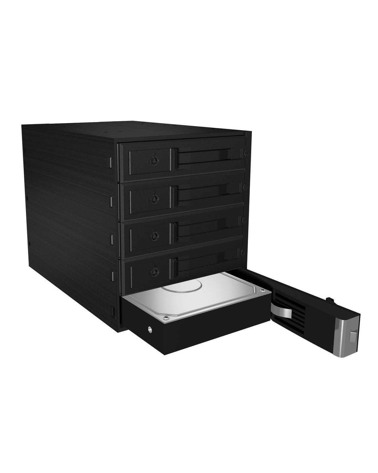 Backplane für 5x HDD für 3x 5,25" Schacht mit Schloss und Lüfter