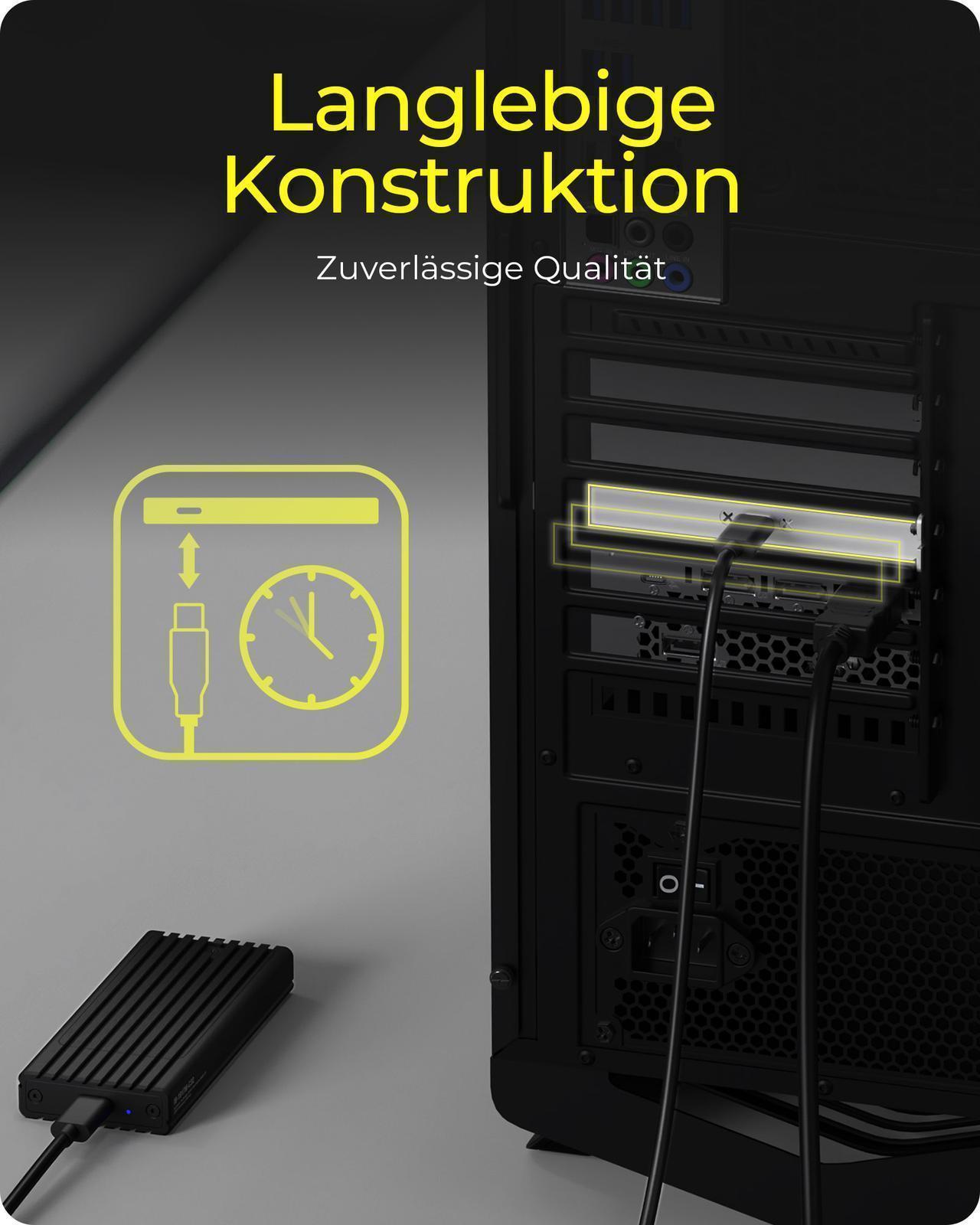 USB Type-C® Back Panel mit internem USB-Typ-E-Anschluss