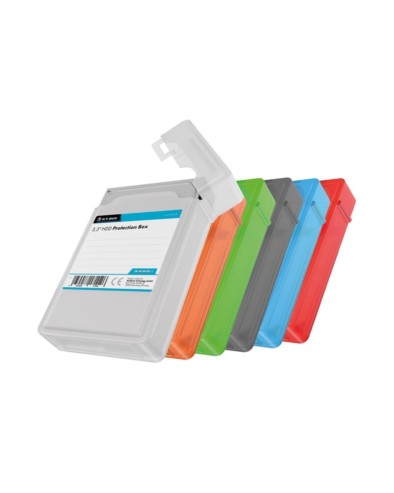 Schutzgehäuse Set (6 Stück) für 3.5" Festplatten