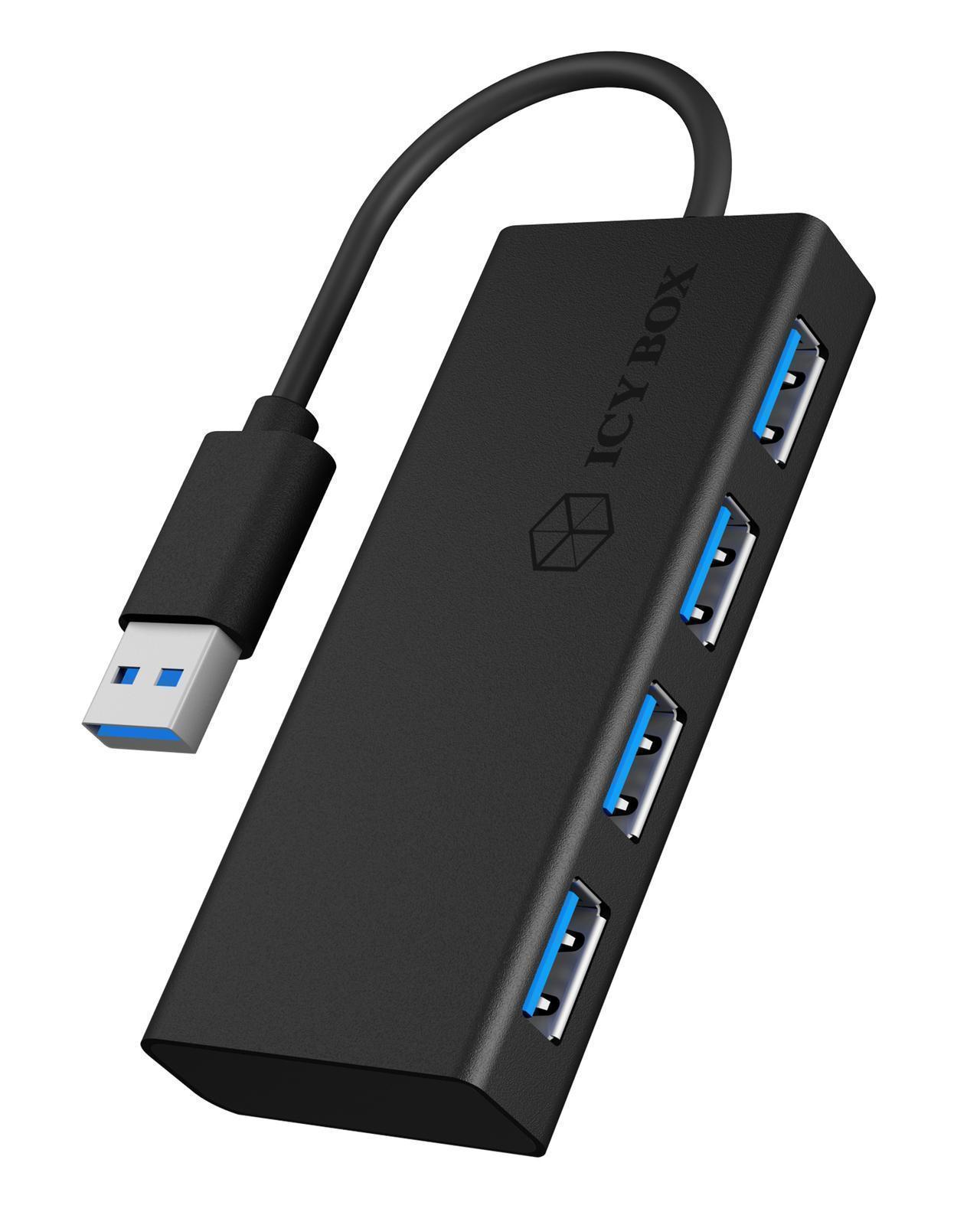 4 Port Hub mit USB 3.0 Type-A Anschluss