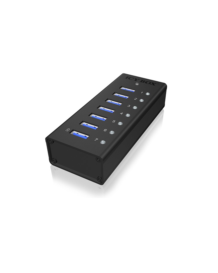 7 Port Hub mit USB Type-A Anschluss und 1x Ladeanschluss