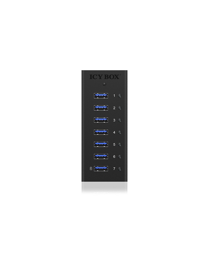 7 Port Hub mit USB Type-A Anschluss und 1x Ladeanschluss