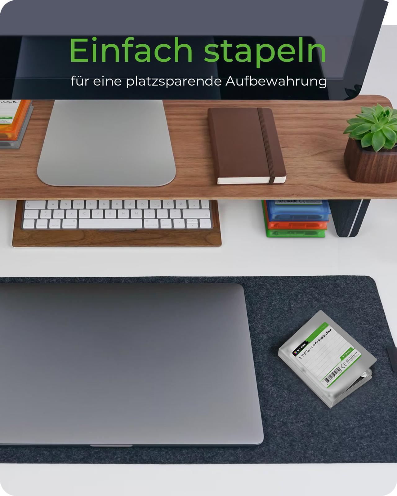 Schutzgehäuse 6er Set für 2,5" HDDs/SSDs