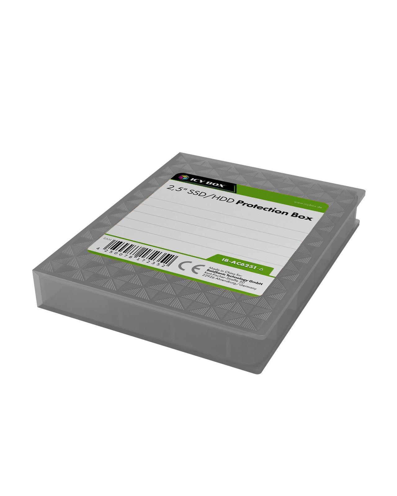 Schutzgehäuse 6er Set für 2,5" HDDs/SSDs
