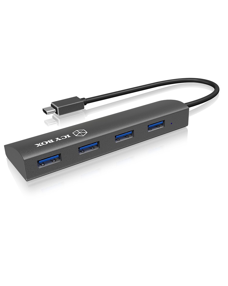 4 Port Hub mit USB Type-C® Anschluss