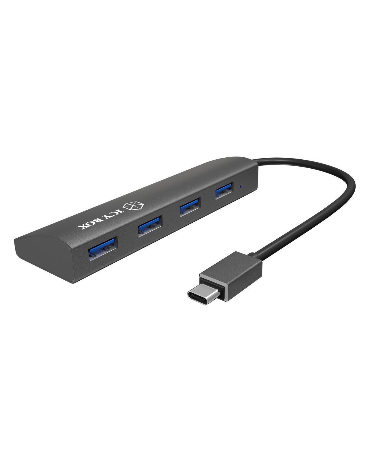 4 Port Hub mit USB Type-C® Anschluss
