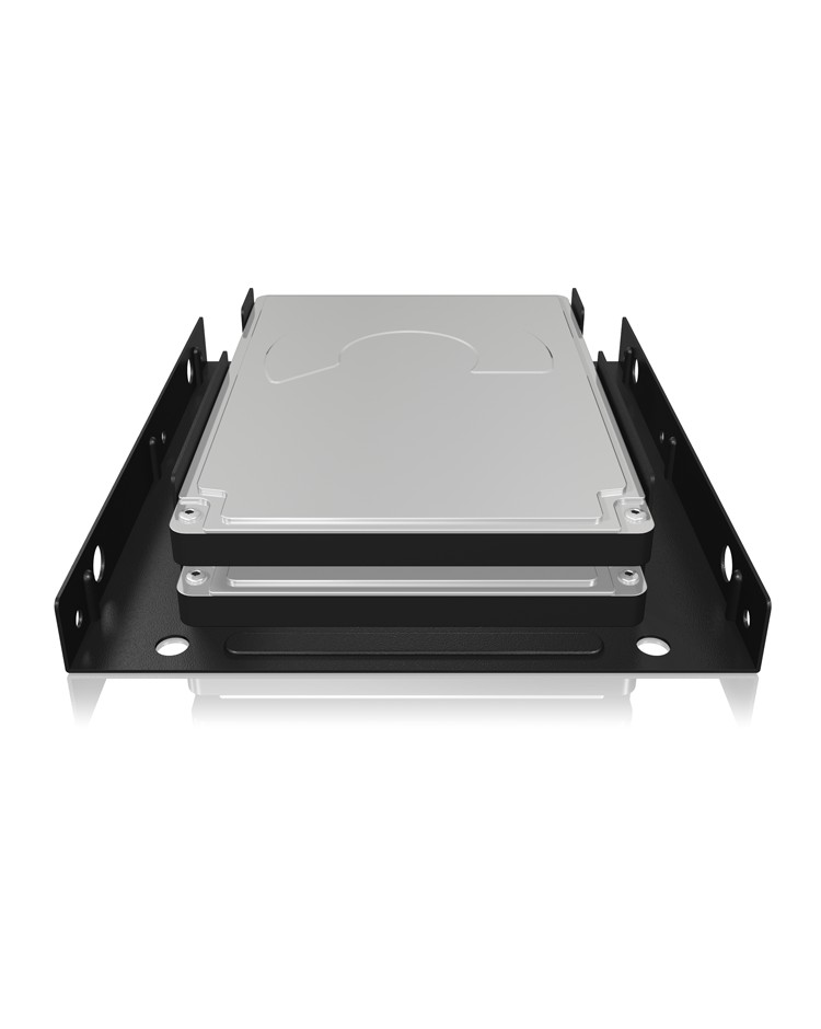 Einbaumrahmen für 2x HDD/SSD für 1x 3.5" Schacht