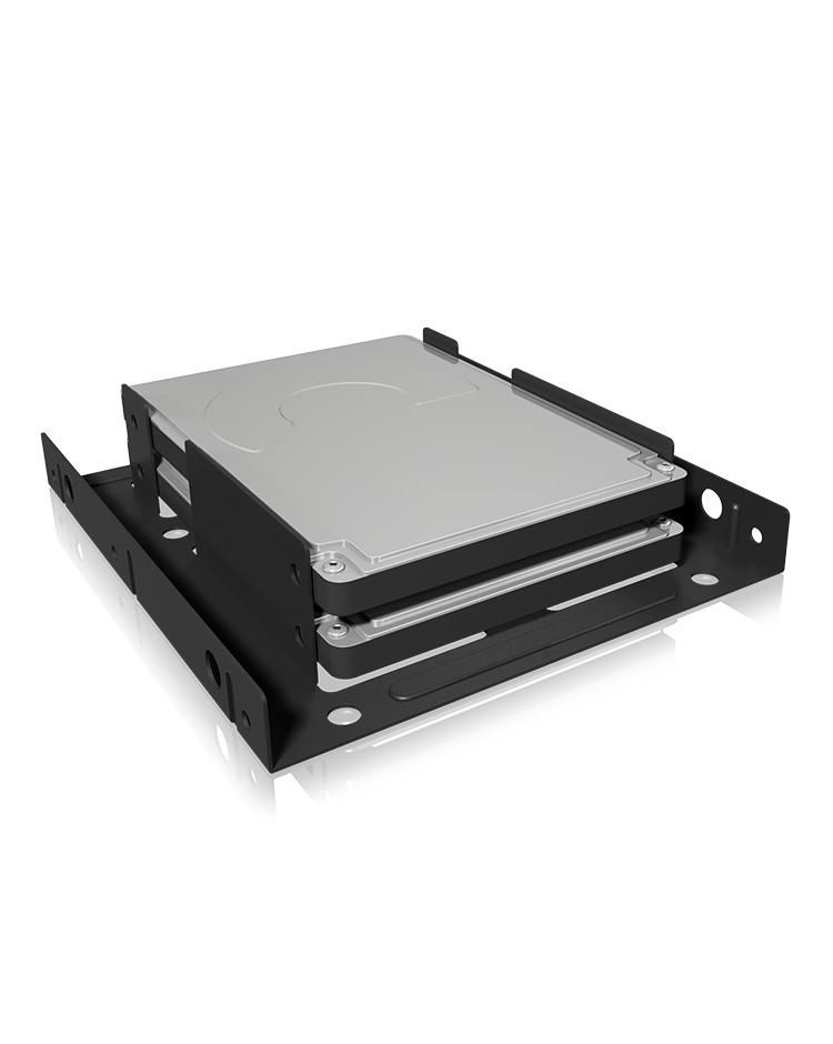 Einbaumrahmen für 2x HDD/SSD für 1x 3.5" Schacht