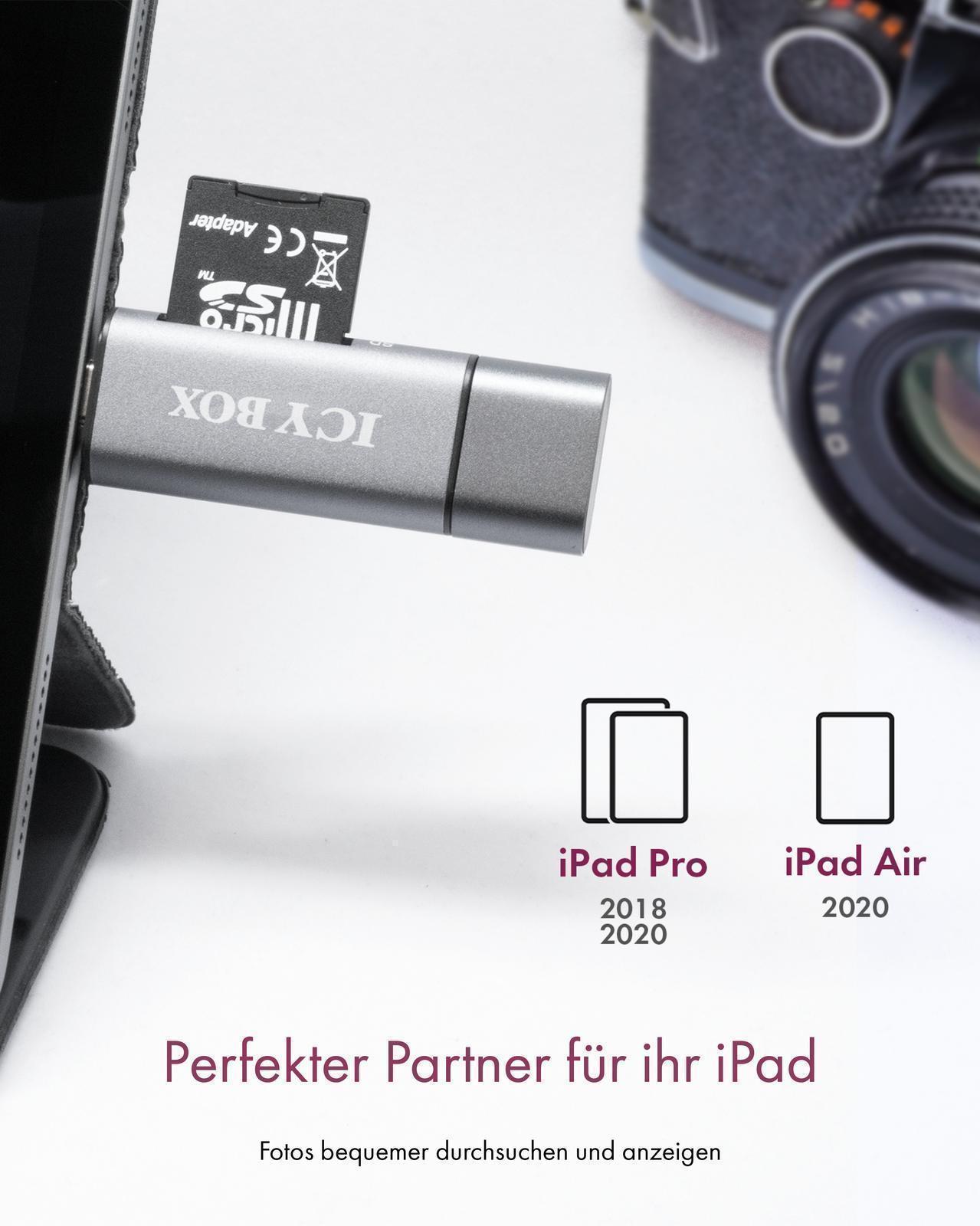 2-fach Kartenleser mit USB Type-C® und Dual Type-A / Type Micro-B Anschluss