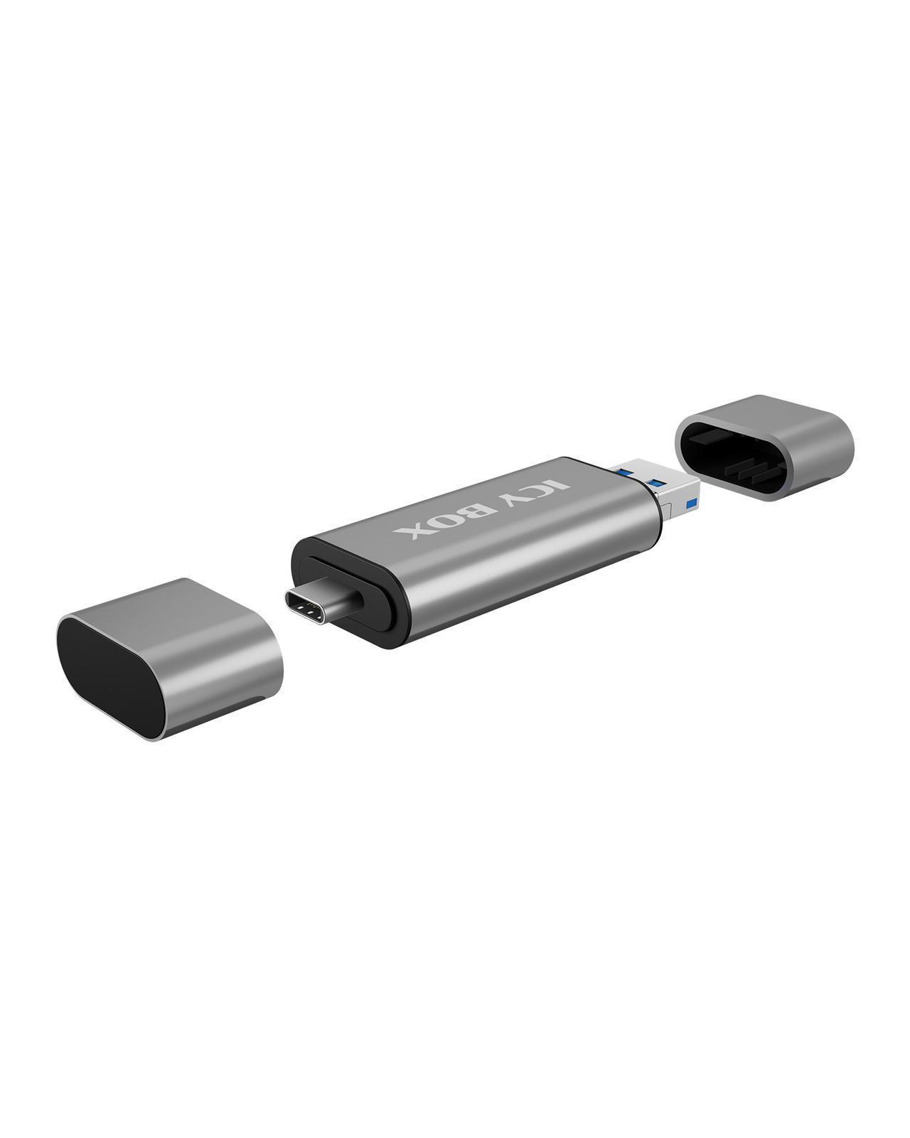 2-fach Kartenleser mit USB Type-C® und Dual Type-A / Type Micro-B Anschluss