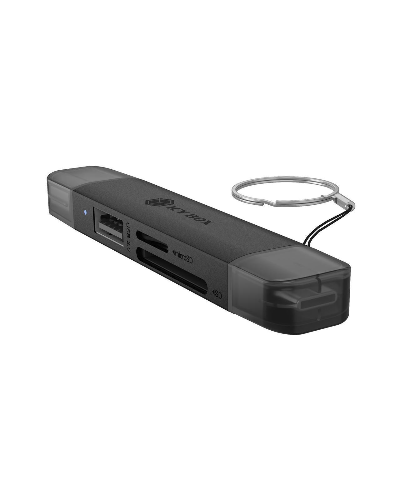 3-in-1 Kartenleser über USB Type-A & USB Type-C® Schnittstelle