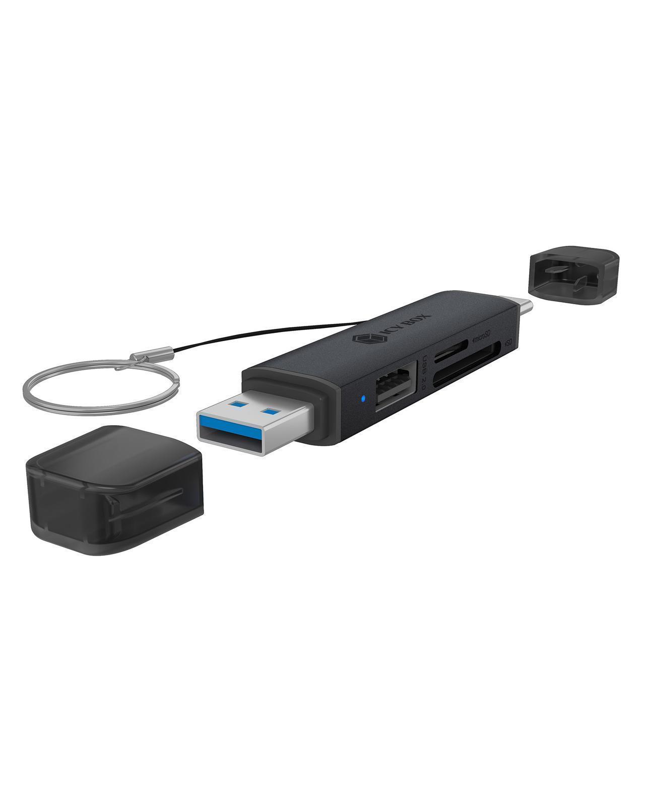 3-in-1 Kartenleser über USB Type-A & USB Type-C® Schnittstelle