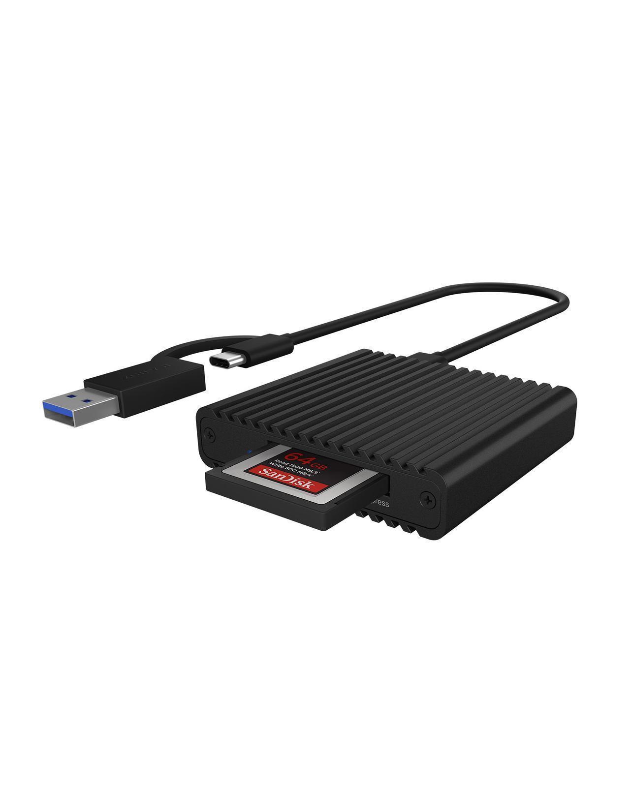 CFexpress™ Kartenleser mit USB 3.2 (Gen 2) Type-C® und Type-A Anschluss