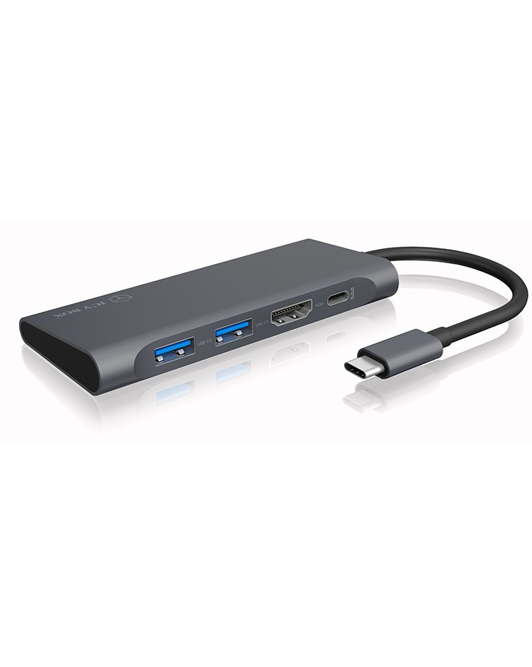 4-in-1 USB Type-C® Dock mit PD 60 W