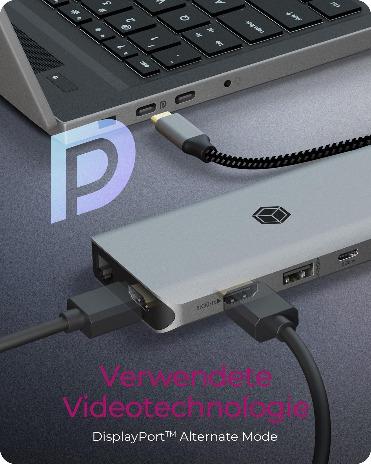 12-in-1 USB Type-C® Dock mit PD bis zu 100 W