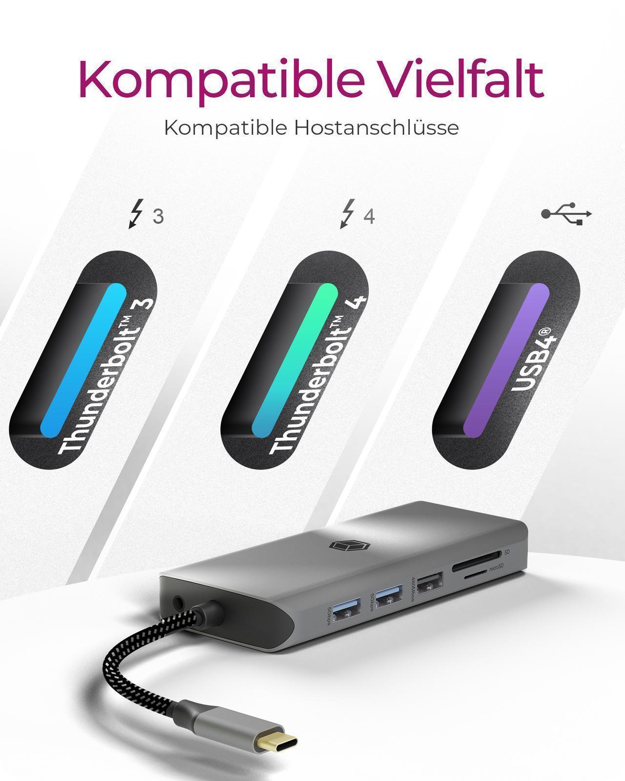 12-in-1 USB Type-C® Dock mit PD bis zu 100 W