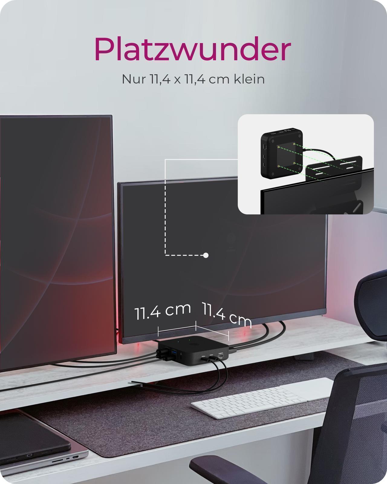 12-in-1 USB Type-C® Dock mit PD bis zu 85 W