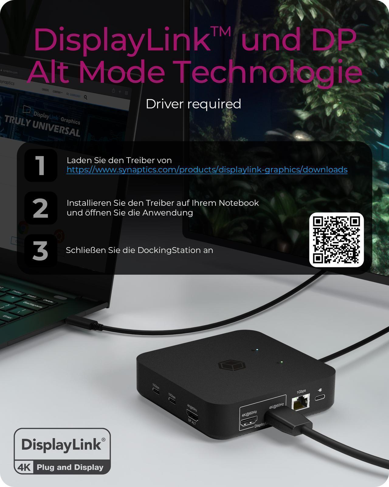 12-in-1 USB Type-C® Dock mit PD bis zu 85 W