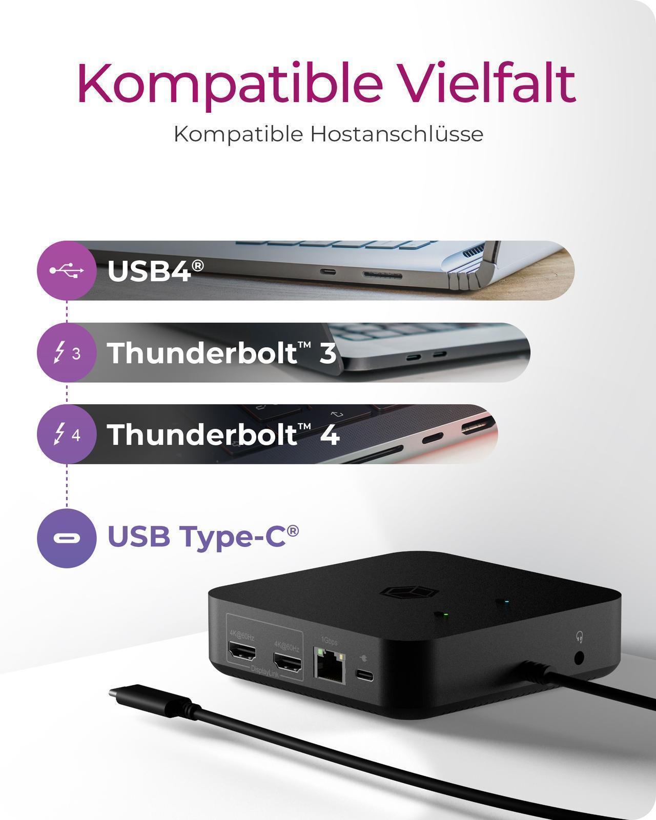 12-in-1 USB Type-C® Dock mit PD bis zu 85 W