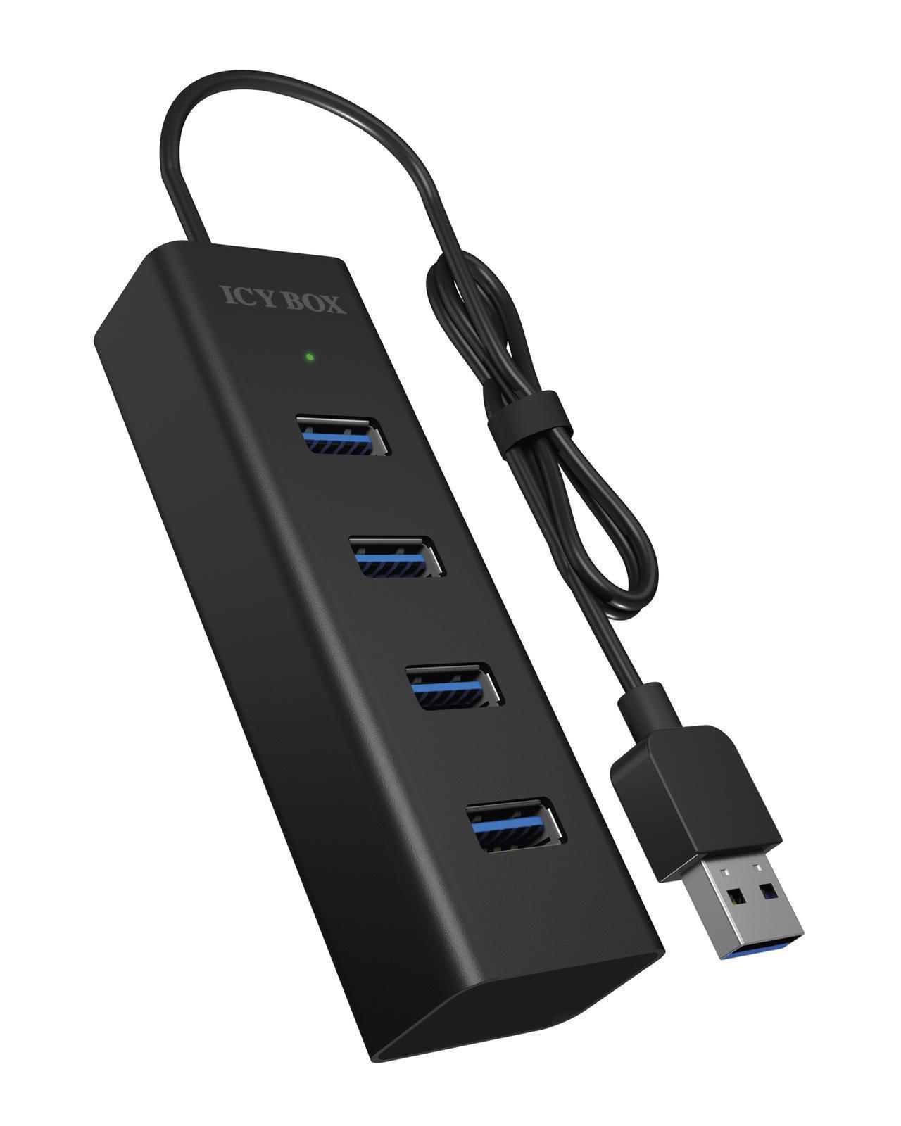 4 Port Hub mit USB 3.0 Type-A Anschluss
