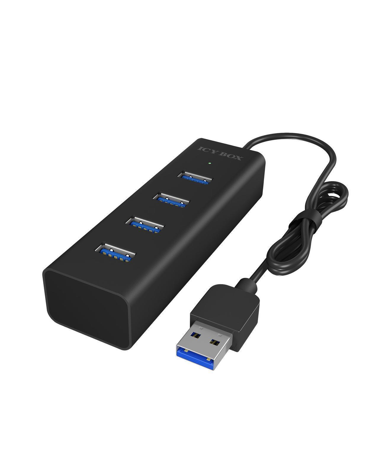 4 Port Hub mit USB 3.0 Type-A Anschluss
