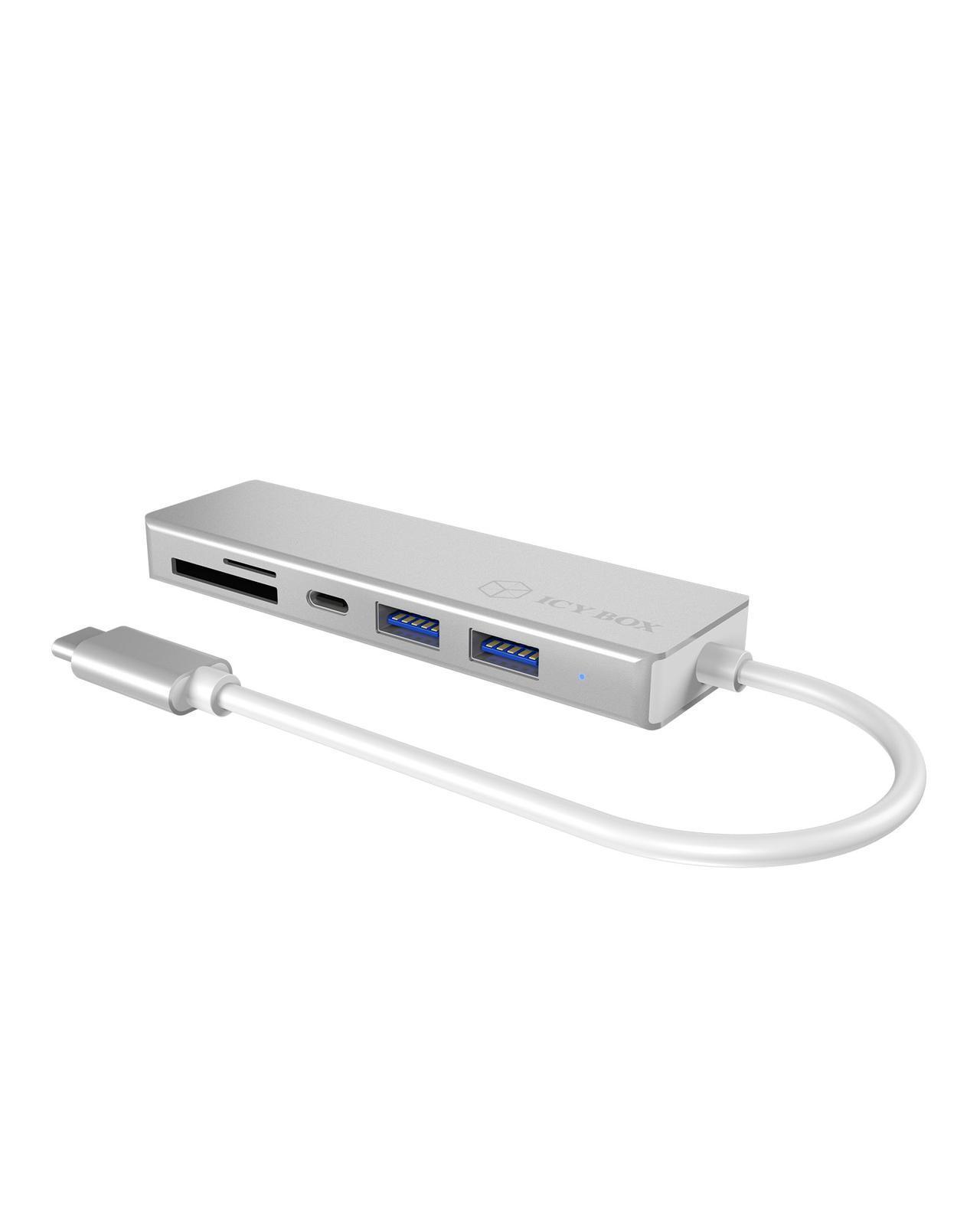 3 Port Hub mit USB 3.0 Type-C® Anschluss und Multi-LUN Kartenleser