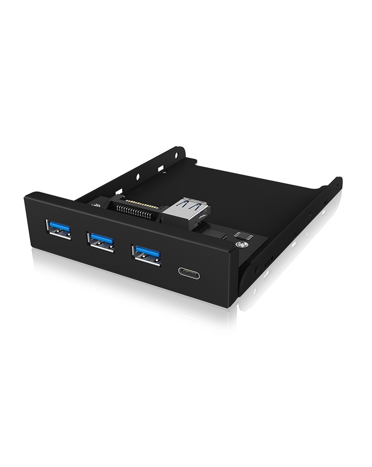 4 Port Hub als 3.5" Frontpanel mit USB 3.0 20 Pin Anschluss