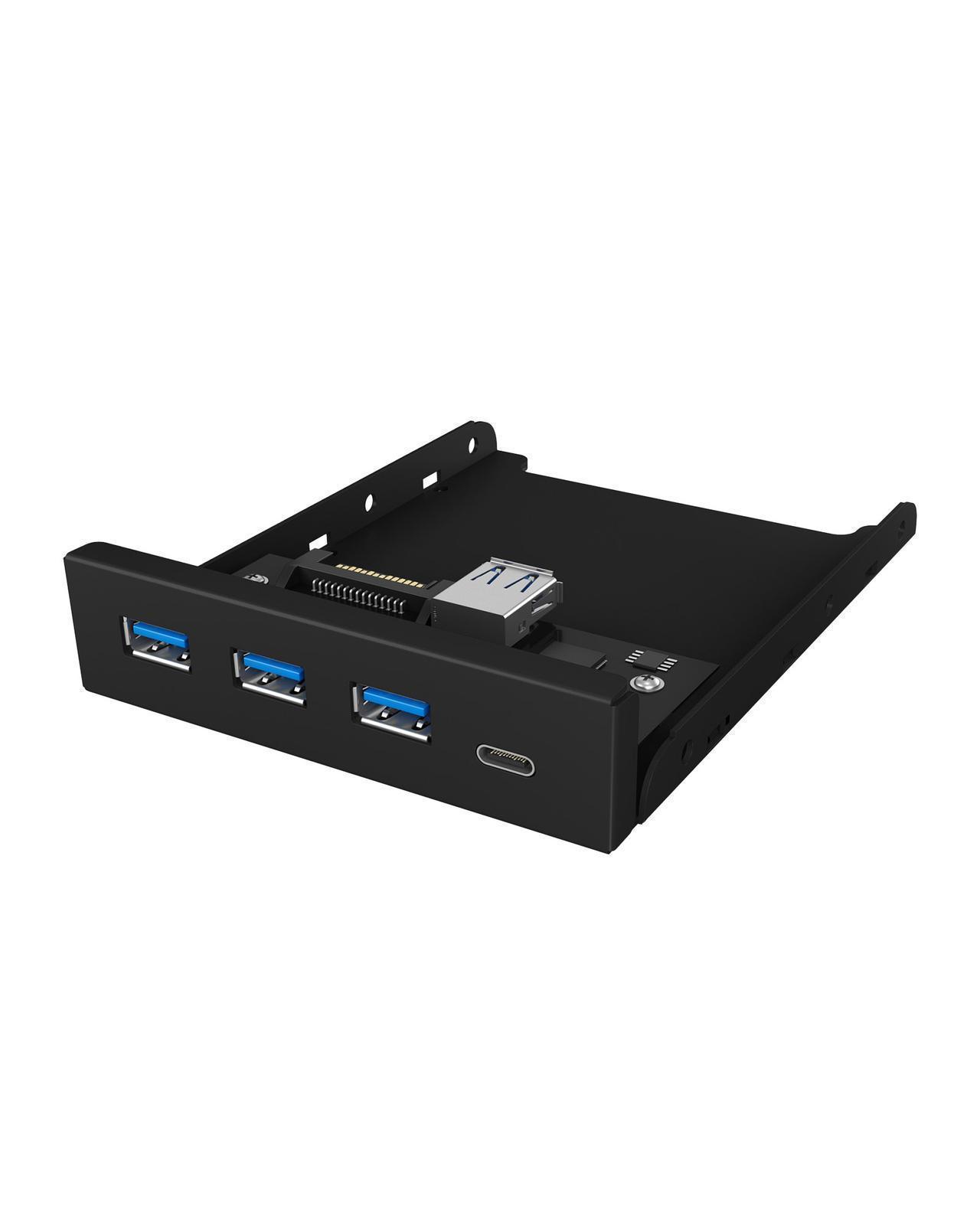 4 Port Hub als 3.5" Frontpanel mit USB 3.0 20 Pin Anschluss
