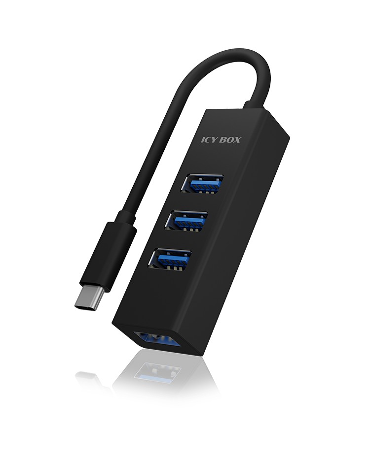 4 Port Hub mit USB Type-C® Anschluss