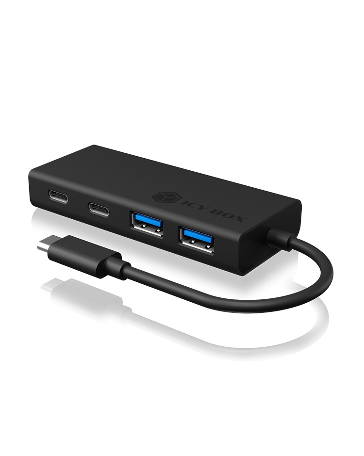 4 Port Hub mit USB Type-C® Anschluss und PD Port