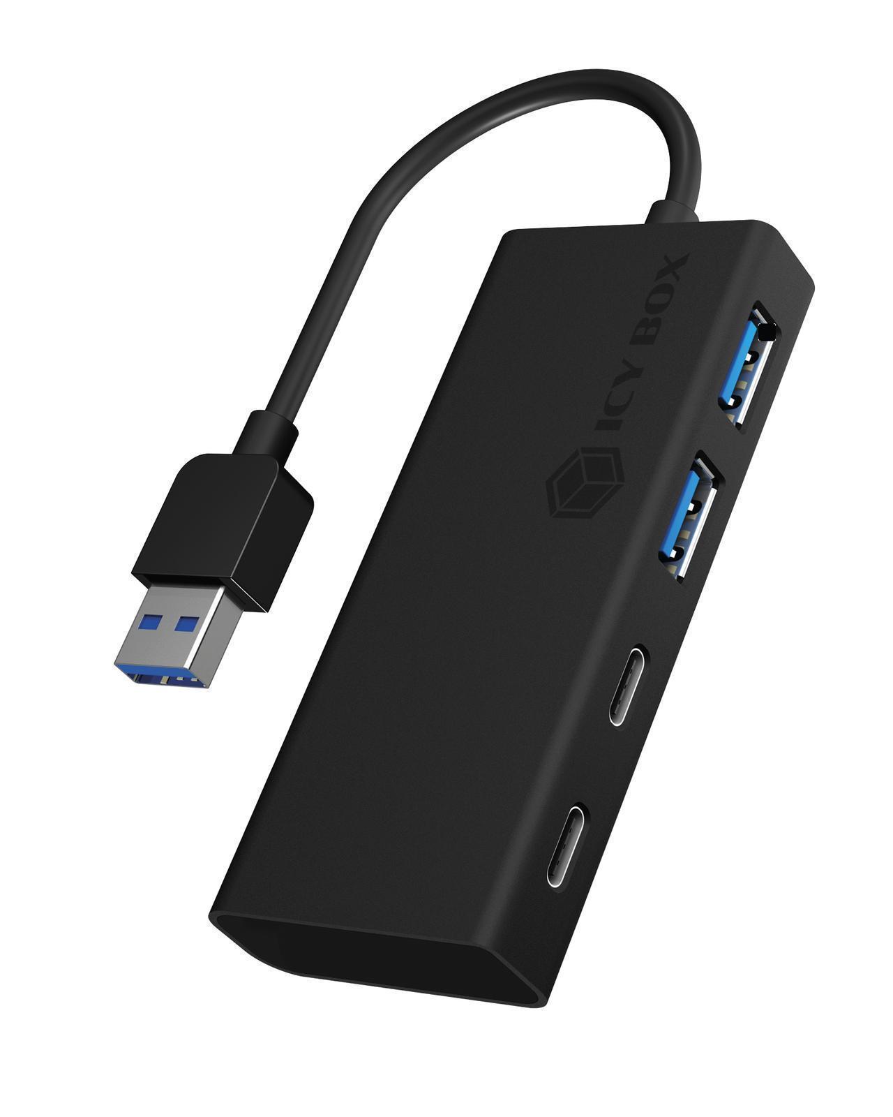 4 Port Hub mit USB Type-A Anschluss