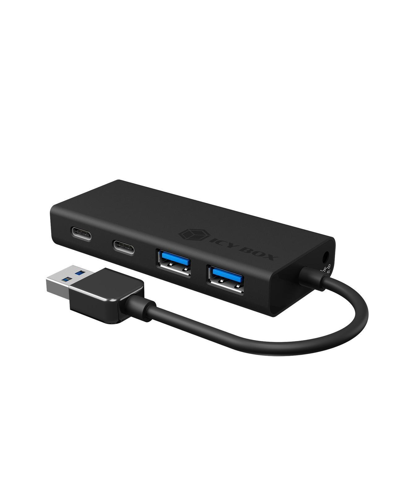 4 Port Hub mit USB Type-A Anschluss