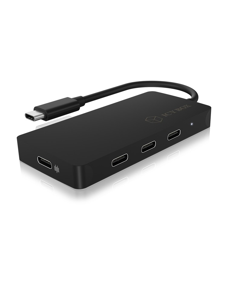 4 Port Hub mit USB Type-C® Anschluss und PD Port